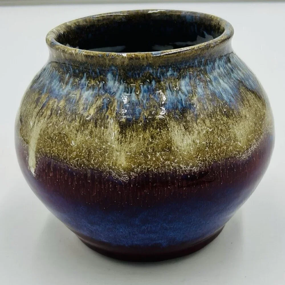 ROBERT ALEWINE Pottery Luminary Candle Holder 4.25